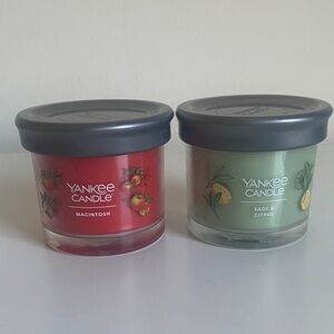 Yankee Candle Set of 2 Small Jar 4.1oz Macintosh & Sage & Citrus 😌🧘🏻🧘🏽‍♀️🧘🏼🧘🧘🏿